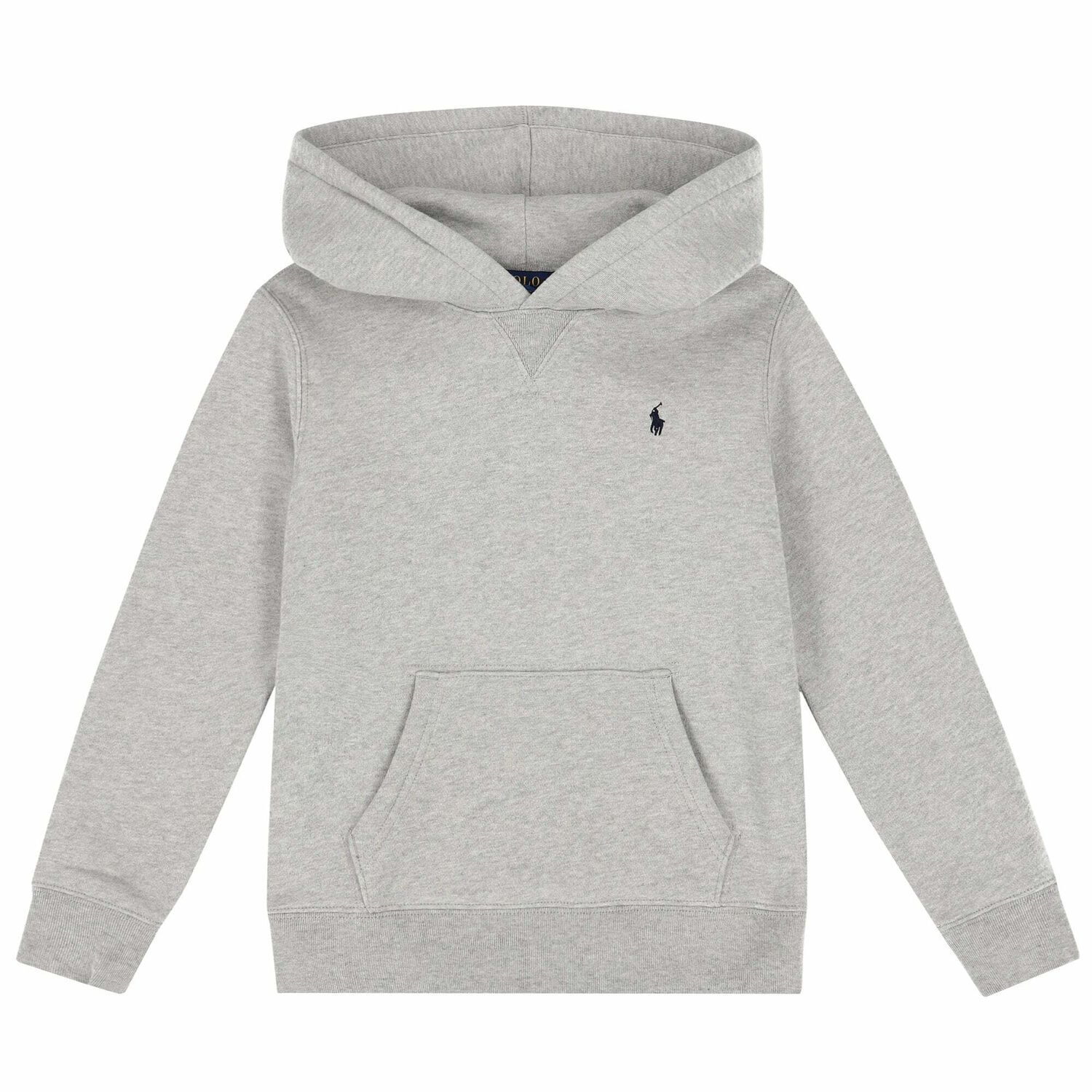 Boys Grey Logo Hooded Top, 1, hi-res image number null