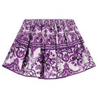 Girls White & Purple Majolica Skirt, 1, hi-res
