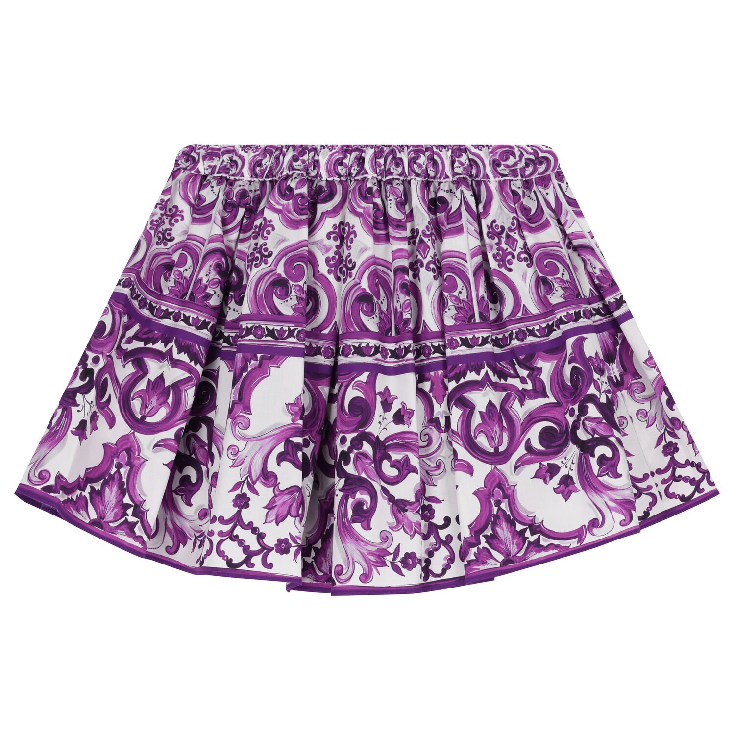 Girls White & Purple Majolica Skirt, 1, hi-res image number null