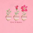 Girls Pink Flower Leggings Set, 3, hi-res
