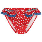 Baby Girls Red Teddy Bear Swim Set, 1, hi-res