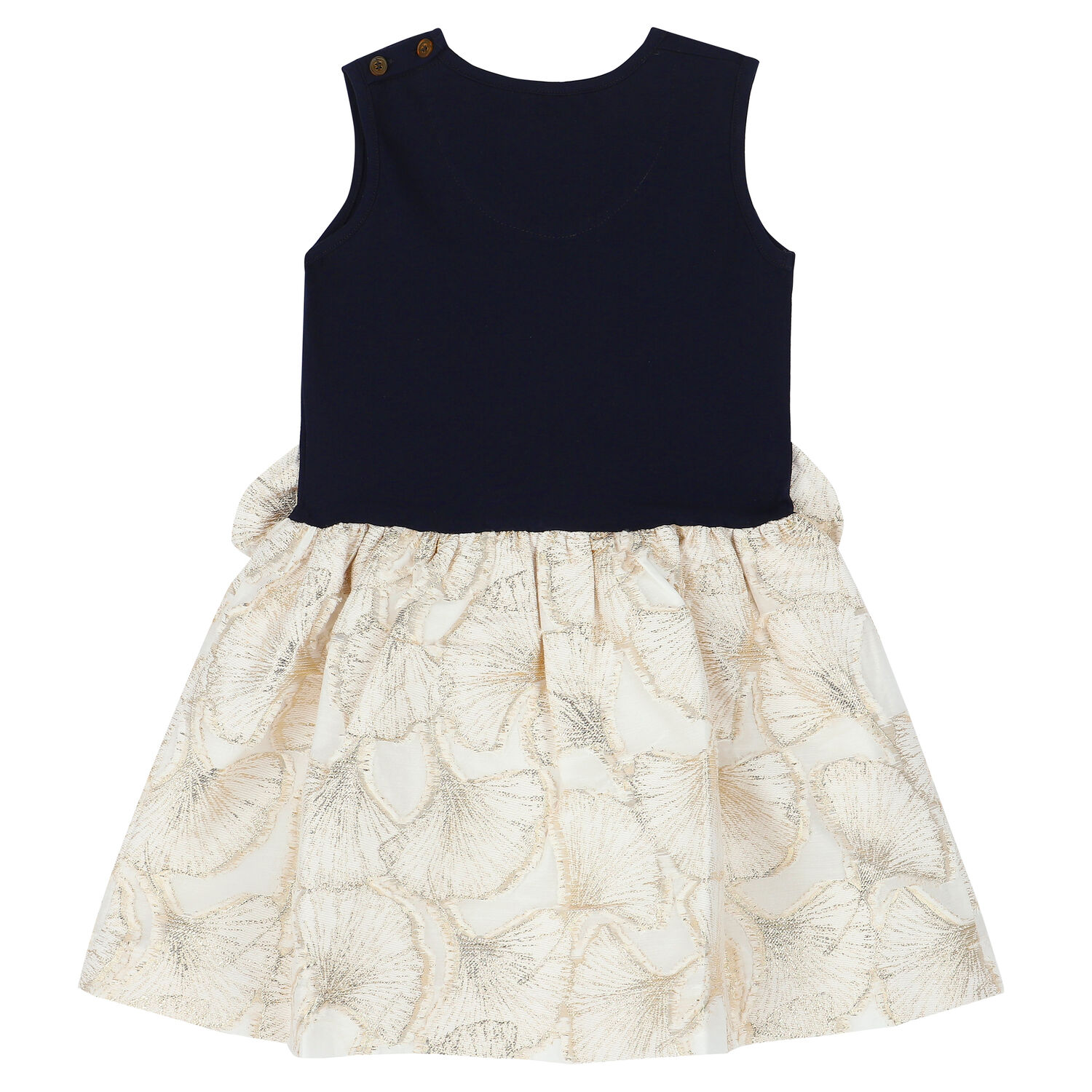 Girls Navy & Gold Dress, 1, hi-res image number null