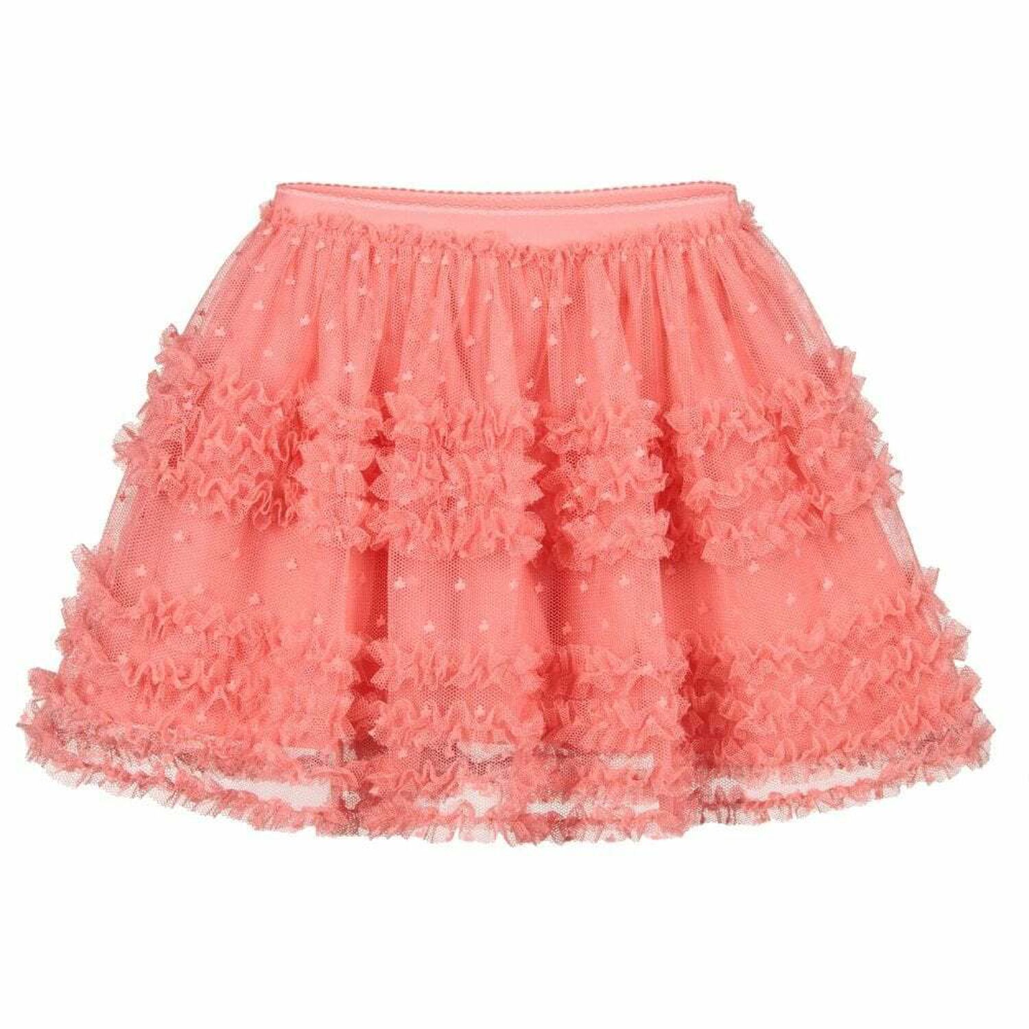 Girls Pink Tulle Skirt, 3, hi-res image number null