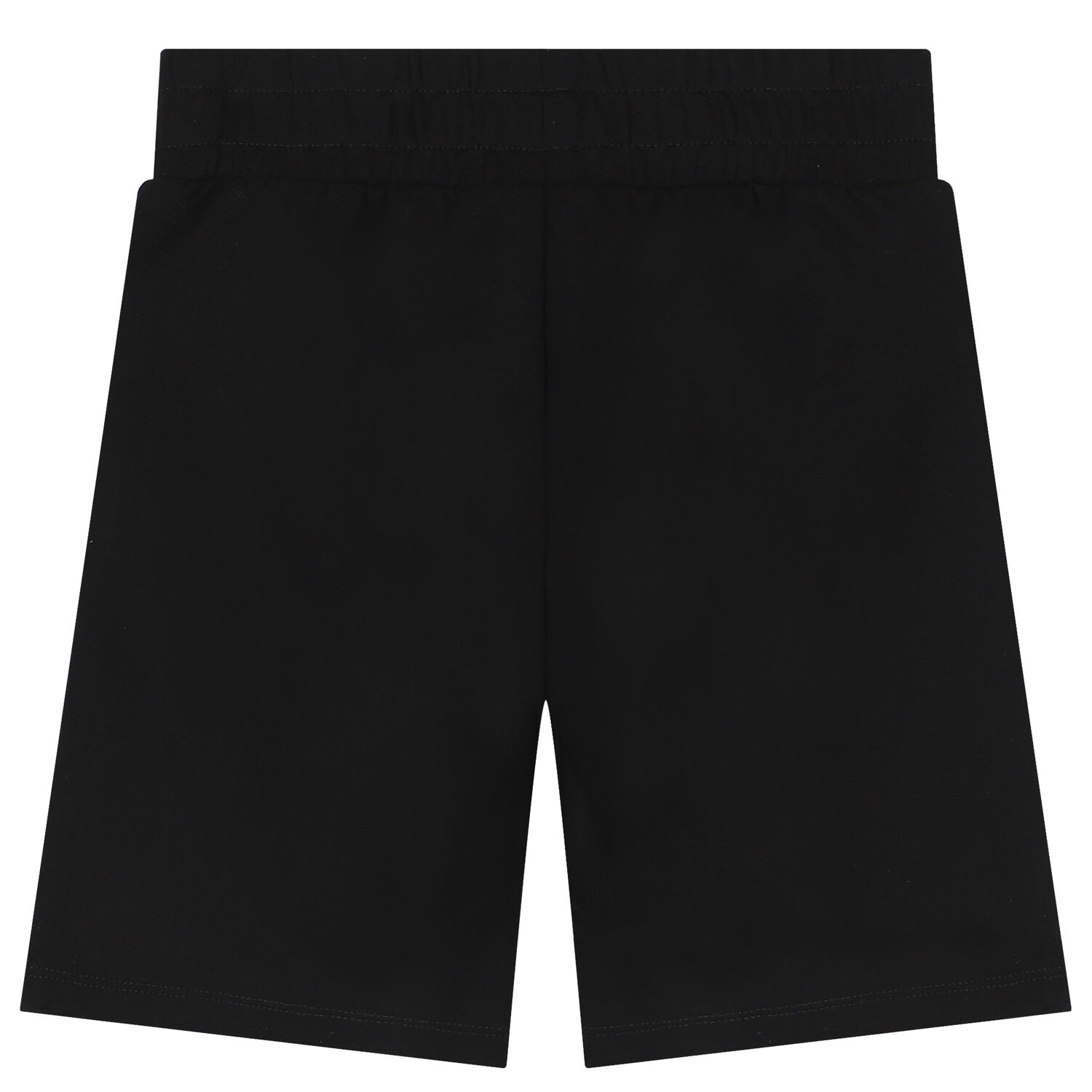 Boys Black Logo Shorts, 1, hi-res