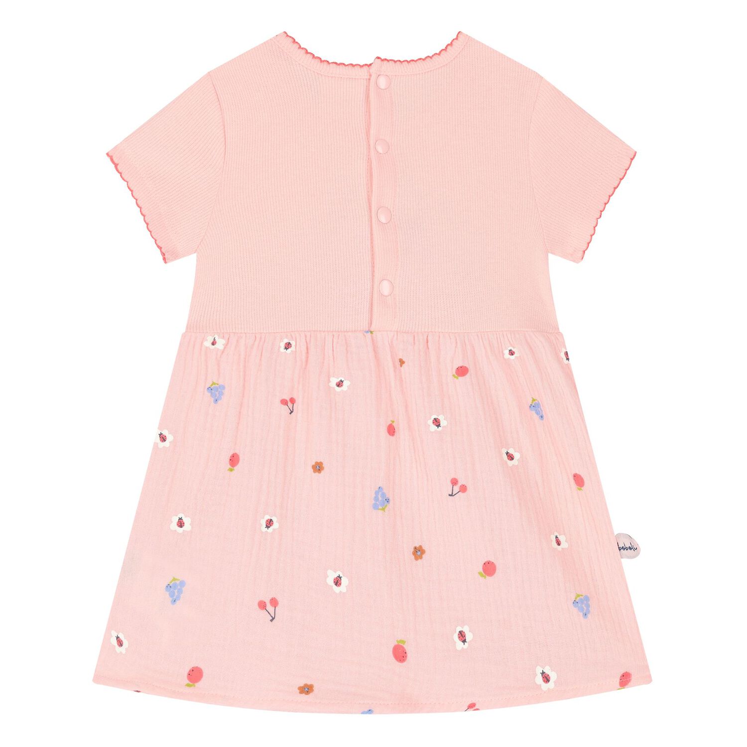Baby Girls Pink Flower Dress Set, 1, hi-res