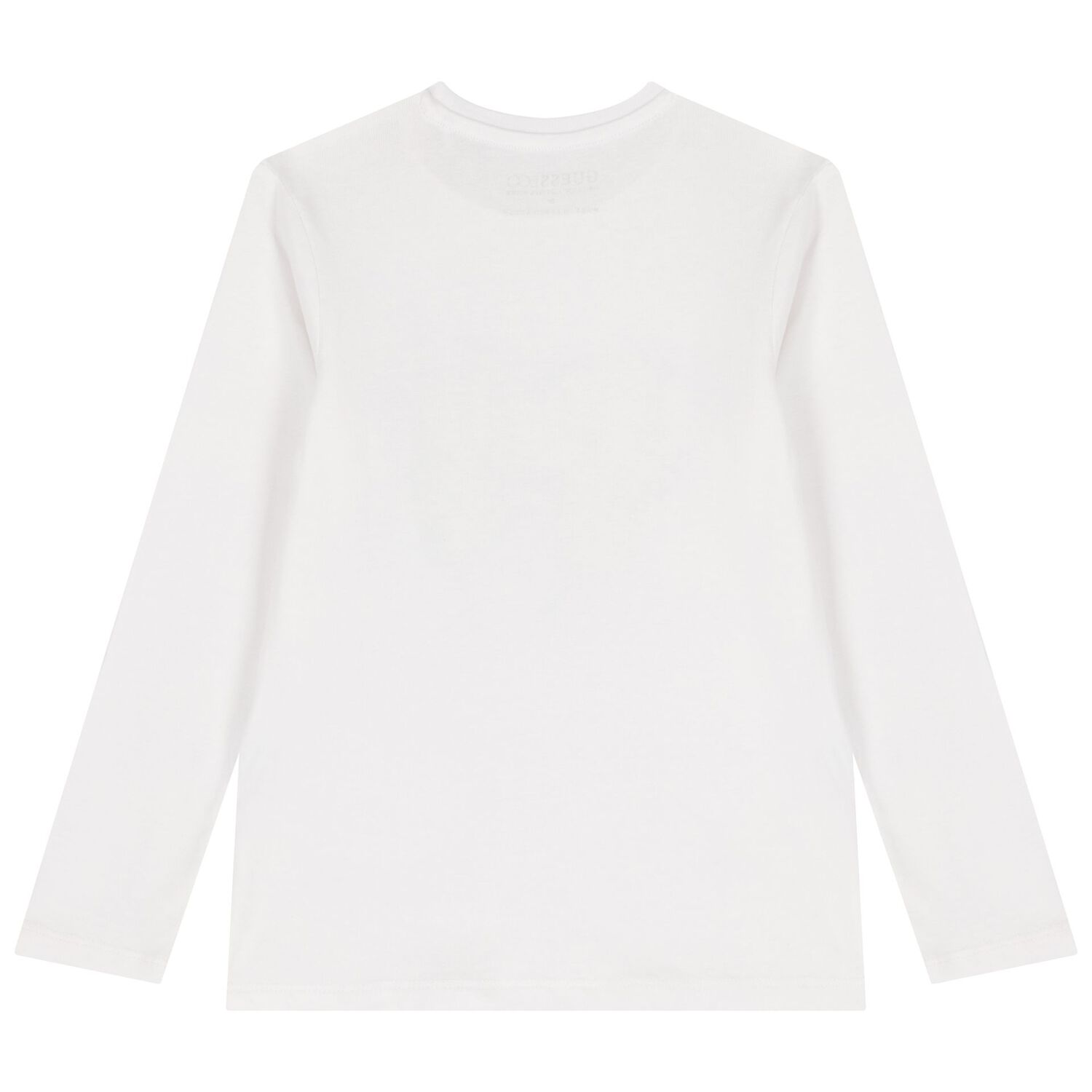 Girls White Logo Long Sleeve Top, 1, hi-res image number null