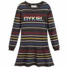 Girls Striped Dress, 1, hi-res