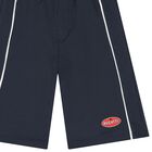 Boys Navy Blue Logo Shorts, 1, hi-res