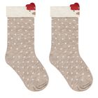 Baby Girls Red & Ivory Socks ( 4-Pack ), 3, hi-res