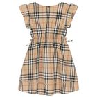 Girls Beige Check Dress, 1, hi-res