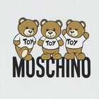 White Teddy Bear Logo T-Shirt, 3, hi-res