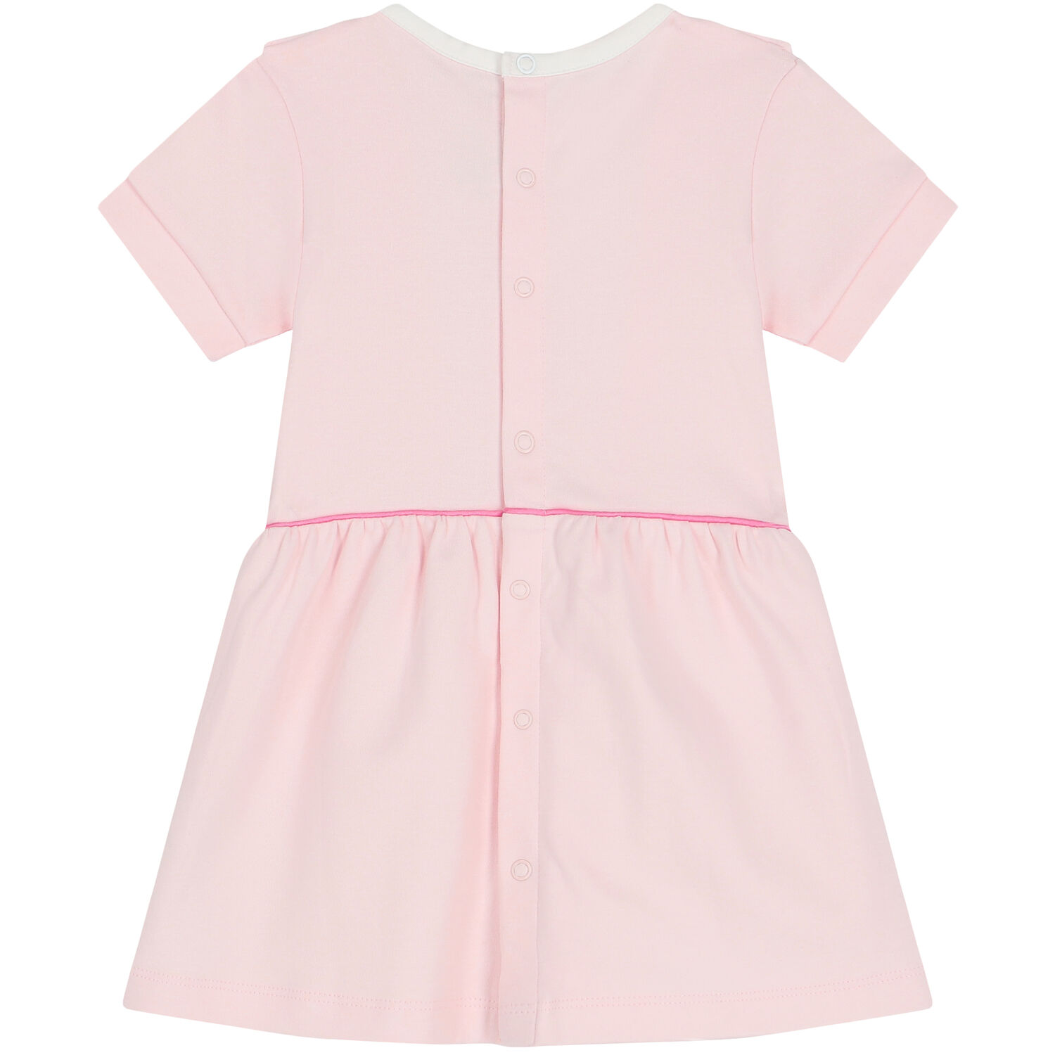 Younger Girls Pink Logo Dress, 1, hi-res