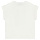 Girls Ivory T-Shirt, 2, hi-res