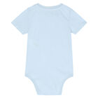 Baby Boys Blue Logo Bodysuit, 2, hi-res