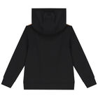 Boys Black Logo Hooded Top, 1, hi-res