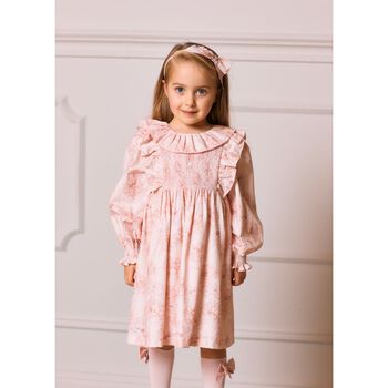 Younger Girls Pink Floral Dress