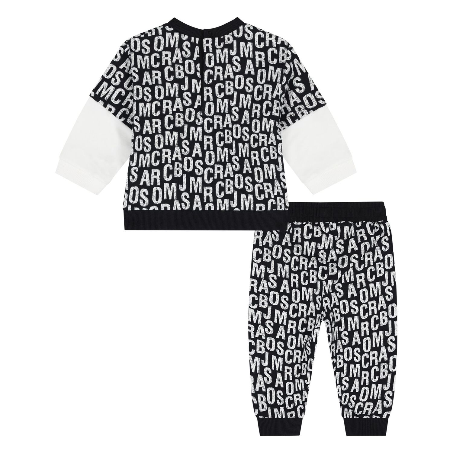 Younger Boys Black Logo Tracksuit, 1, hi-res