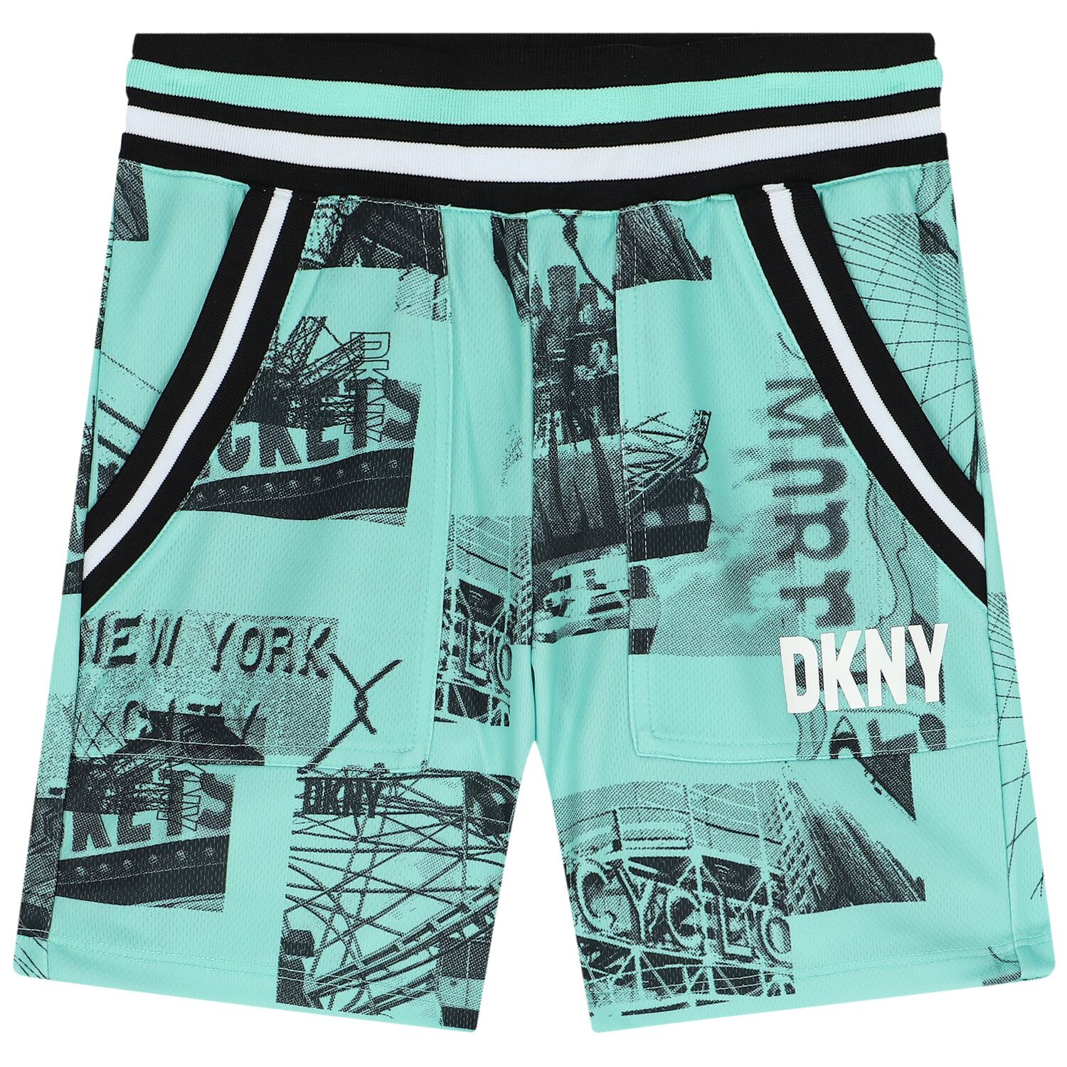 Boys Green Logo Shorts, 1, hi-res image number null