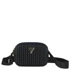 Girls Black Logo Quilted Bag, 3, hi-res