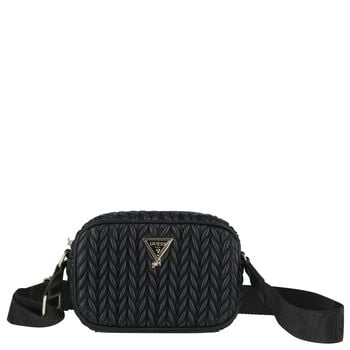 Girls Black Logo Quilted Bag