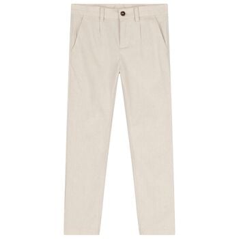 Boys Beige Trousers