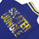 Boys Blue Cotton Polo Shirt, 1, hi-res