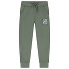 Boys Green & Ivory Skate Tracksuit Set, 1, hi-res