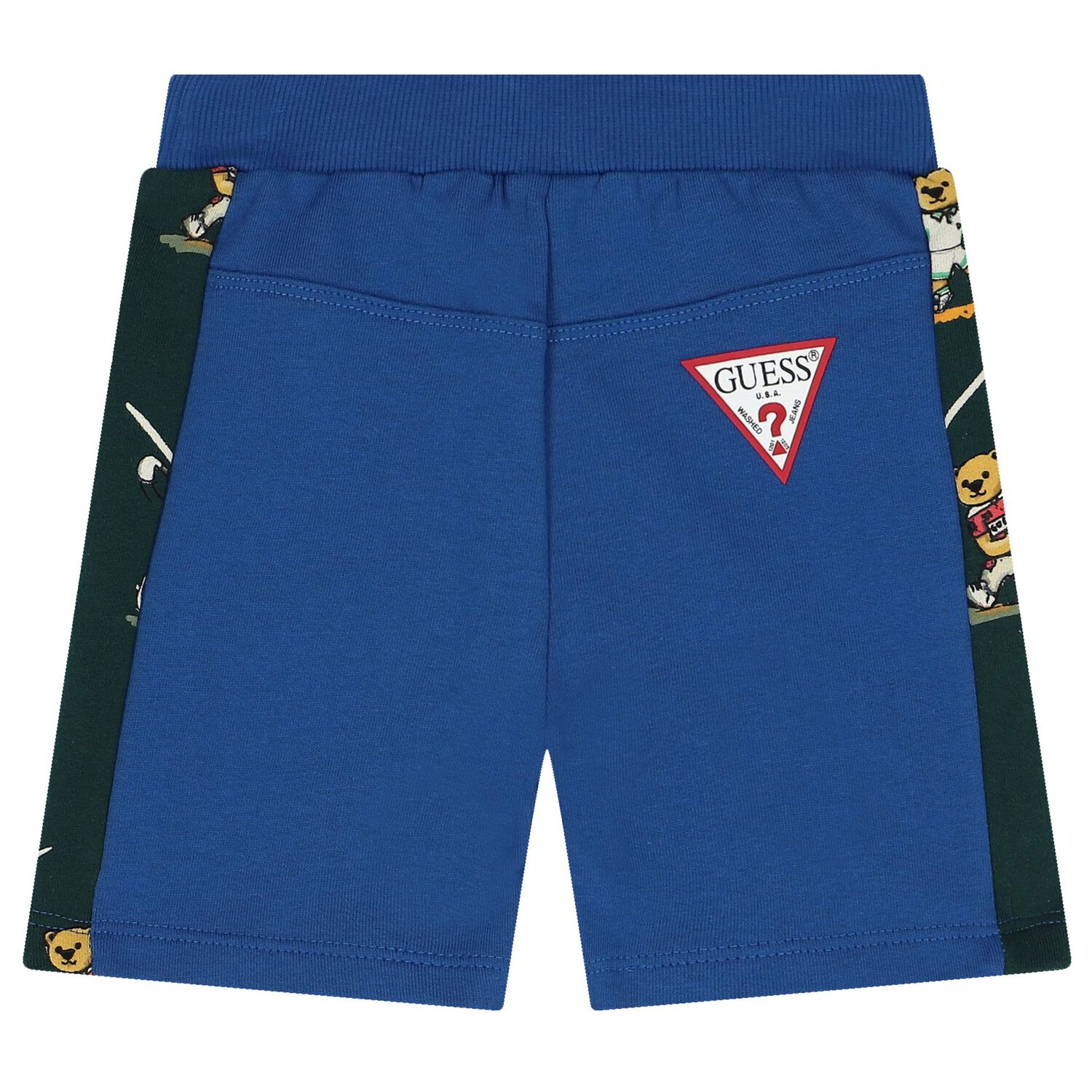 Baby Boys Green & Blue Logo Shorts Set, 1, hi-res