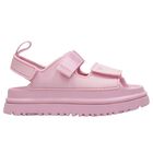 Girls Pink Chunky Logo Sandals , 2, hi-res