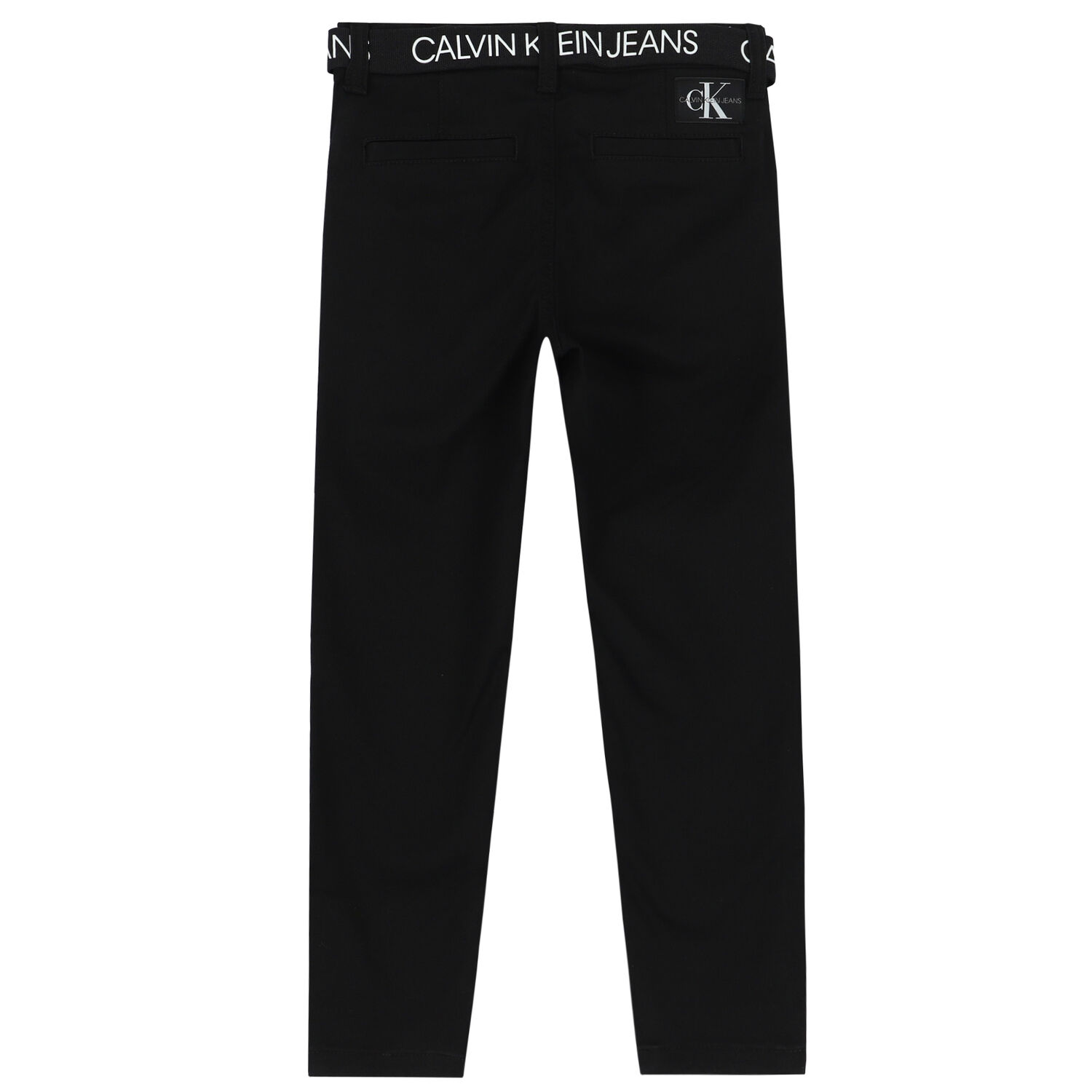 Boys Black Logo Trousers, 1, hi-res