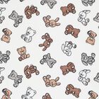 White Teddy Bear & Rabbit Hooded Towel, 1, hi-res