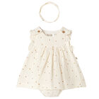 Baby Girls Ivory Dress Set, 1, hi-res