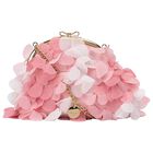 Girls Pink & White Floral Bag, 1, hi-res