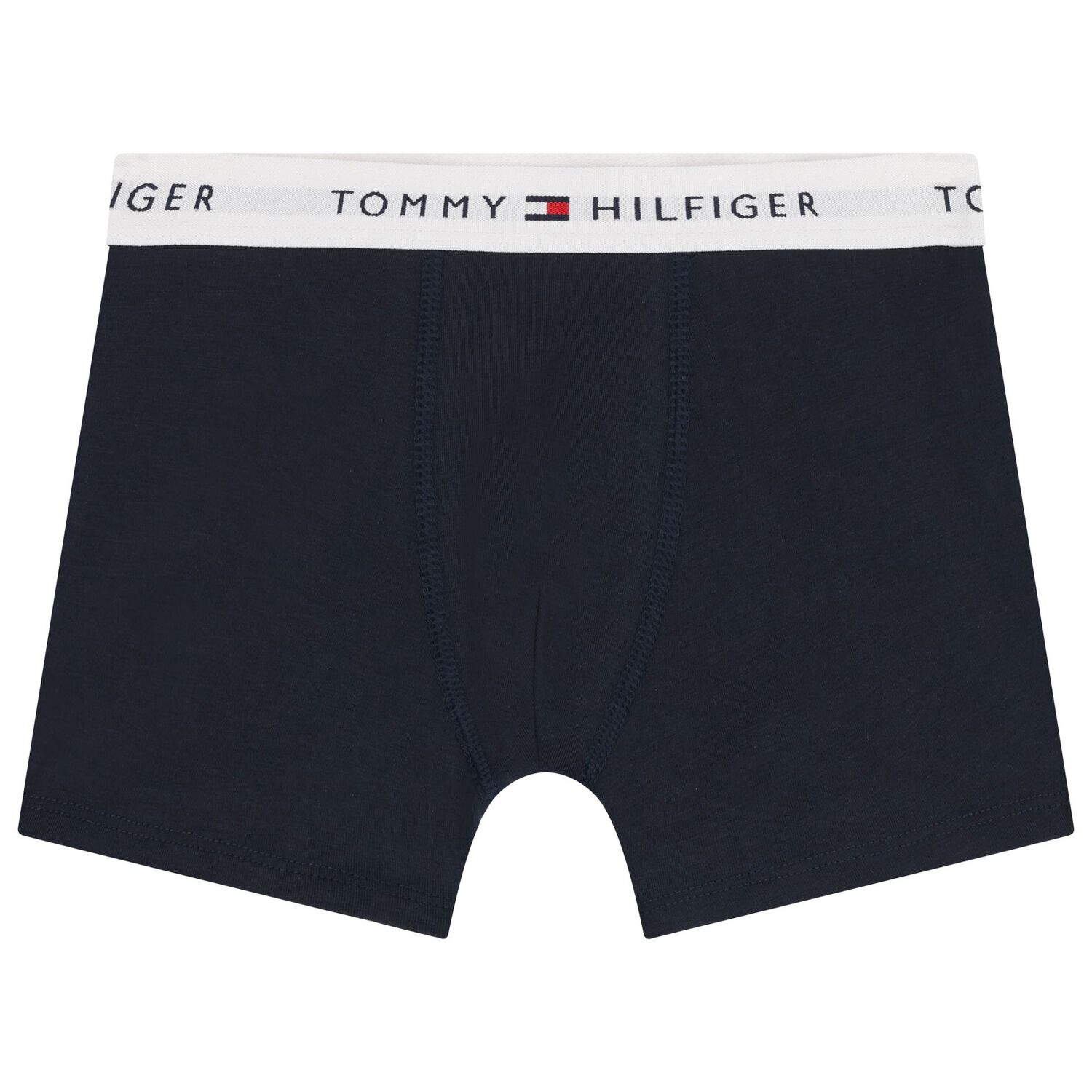 Boys White & Navy Boxer Shorts, 2, hi-res