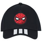 Boys Black Spiderman Cap, 1, hi-res