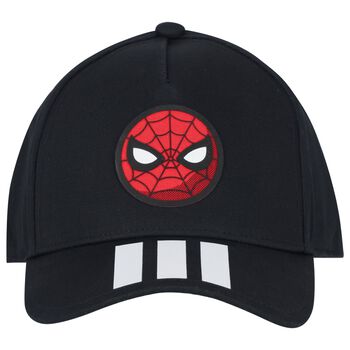 Boys Black Spiderman Cap