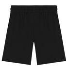 Boys Beige  & Black Logo Shorts Set, 2, hi-res