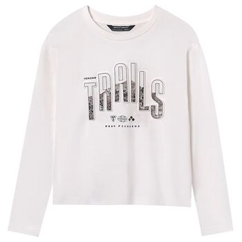 Boys Ivory Long Sleeve Top