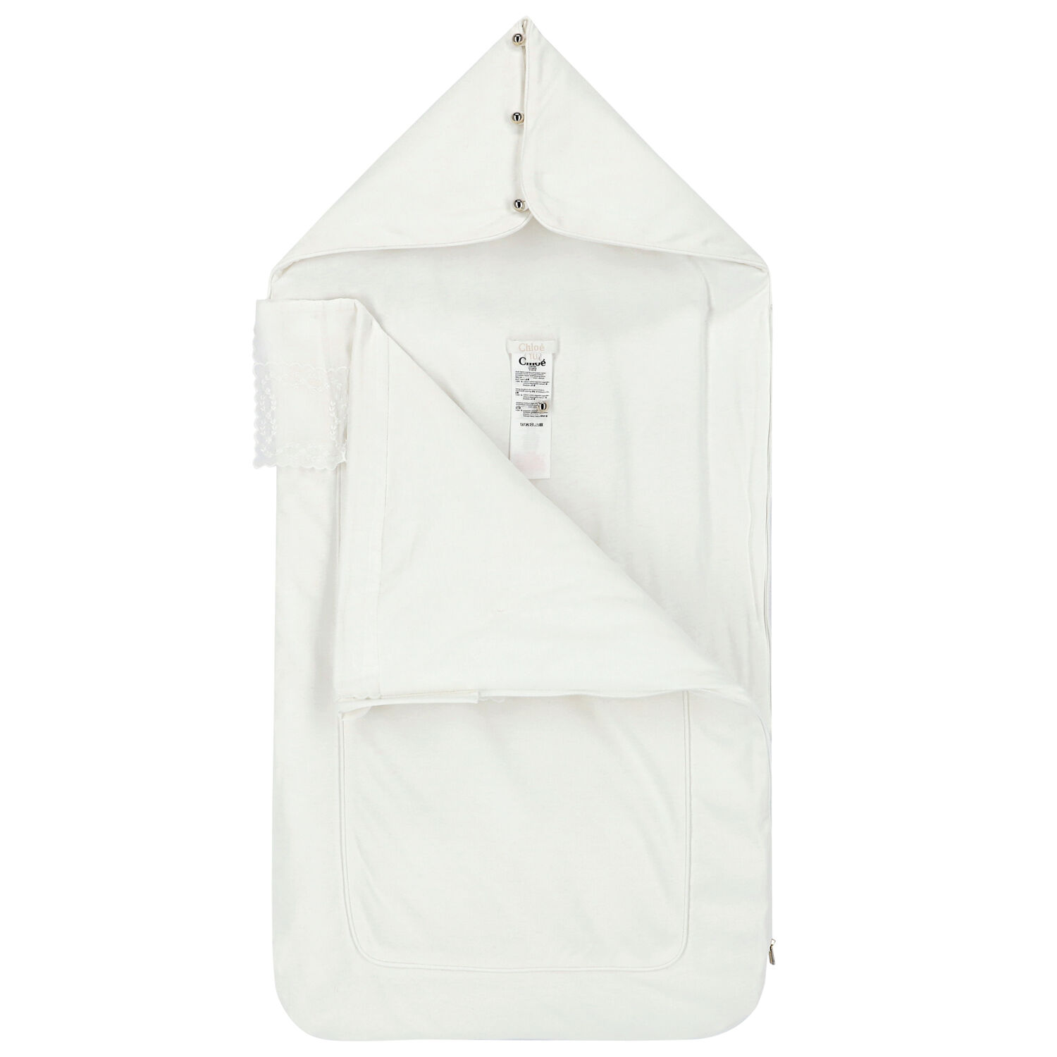 Girls Ivory Logo Baby Nest, 1, hi-res