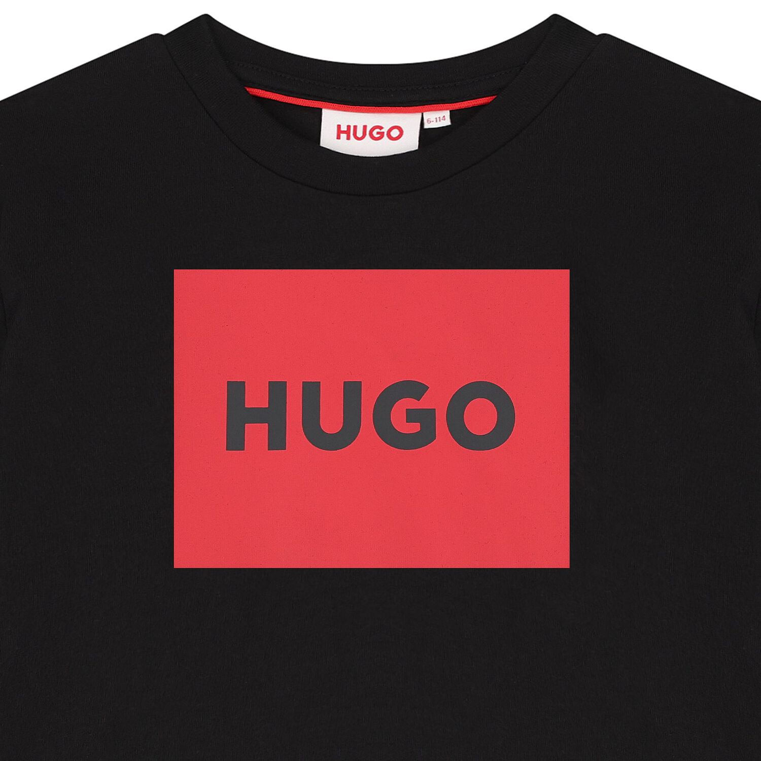 Boys Black Logo T-Shirt, 1, hi-res