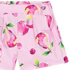Girls Pink Fruits Shorts, 1, hi-res
