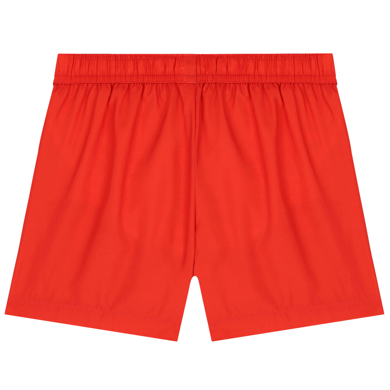 Boys Red Teddy Bear Logo Swim Shorts, 1, hi-res