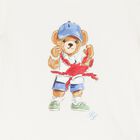 Baby Boys Ivory Cotton Polo Bear & Crab T-Shirt, 1, hi-res