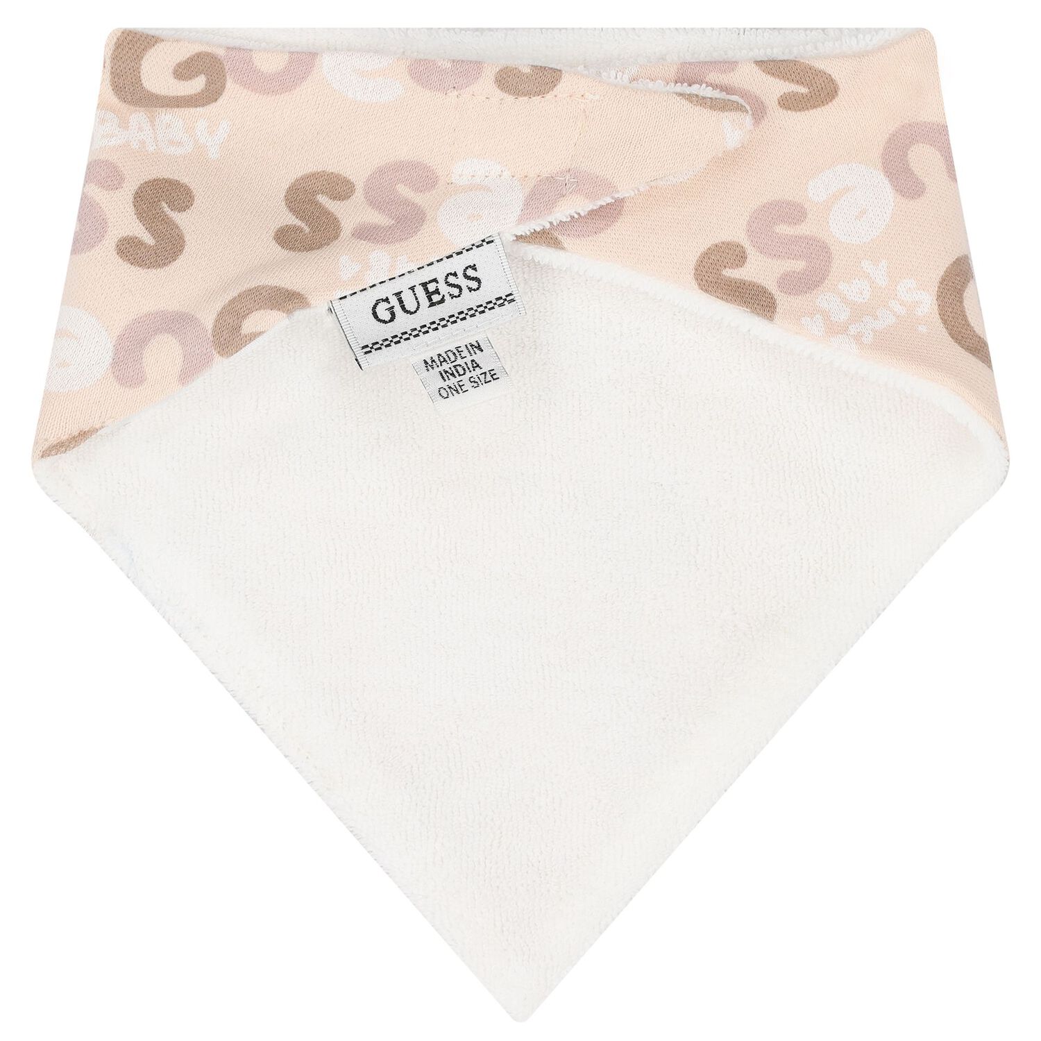 Beige Teddy Bear Logo Bib ( 2-Pack ), 1, hi-res