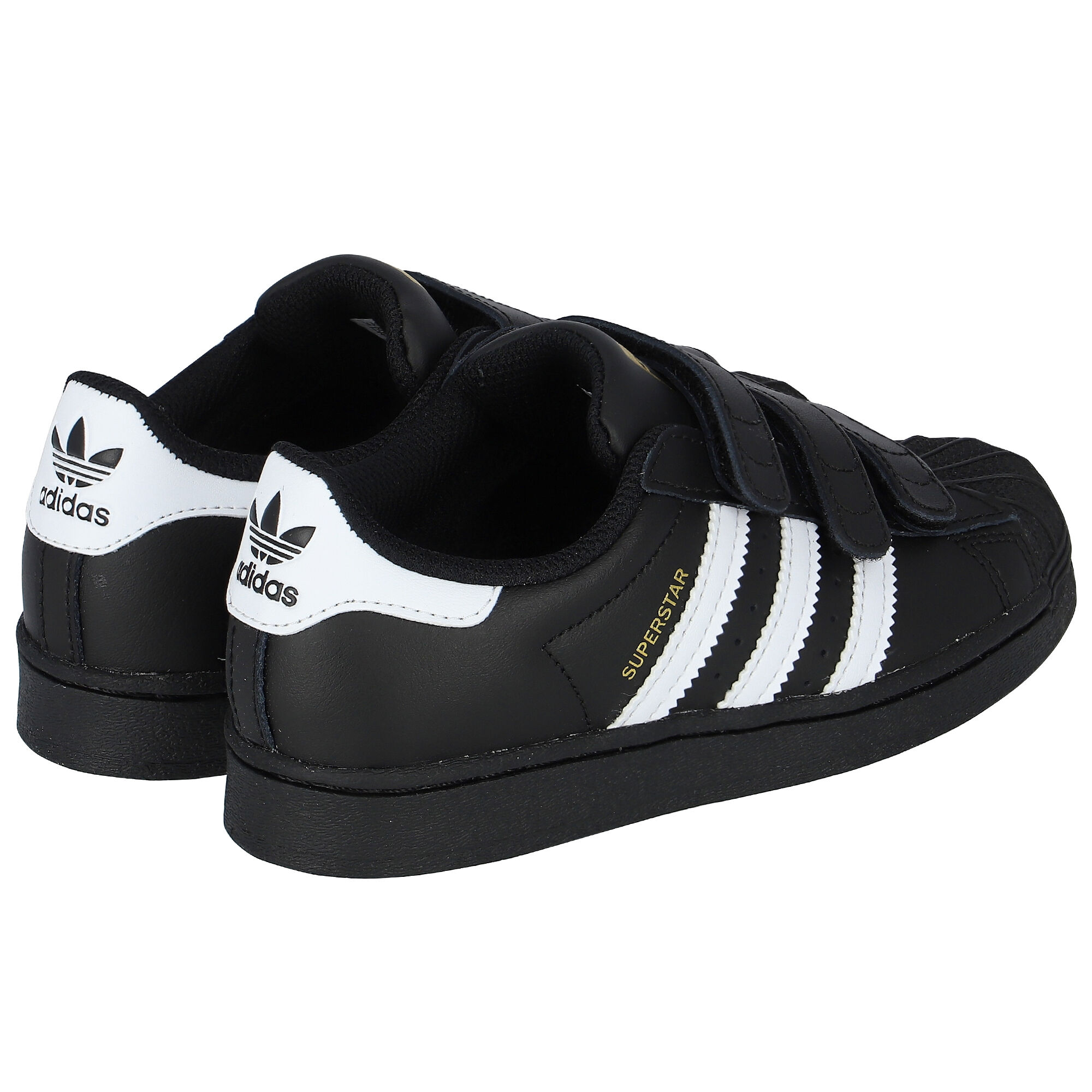 Adidas Kids Black Superstar Trainers Junior Couture UK