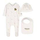 Ivory Tiger Logo Babygrow Gift Set, 1, hi-res