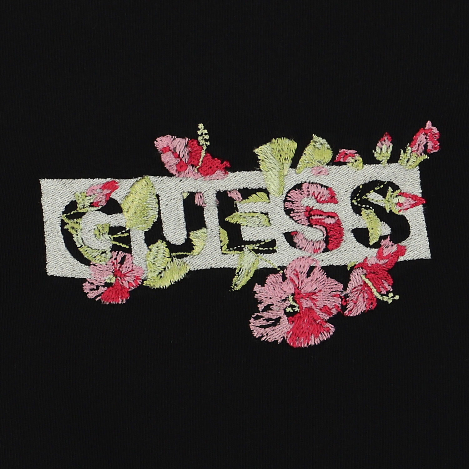 Girls Black Logo Sweatshirt, 1, hi-res