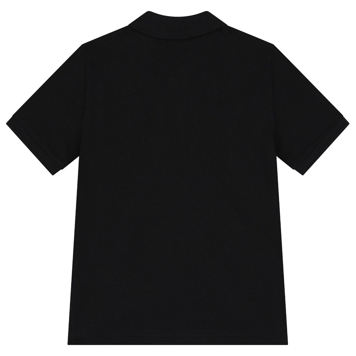 Boys Black Logo Polo Shirt, 1, hi-res