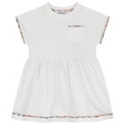 Baby Girls White Check Dress Set, 1, hi-res