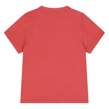Younger Boys Mini Me Red Logo T-Shirt